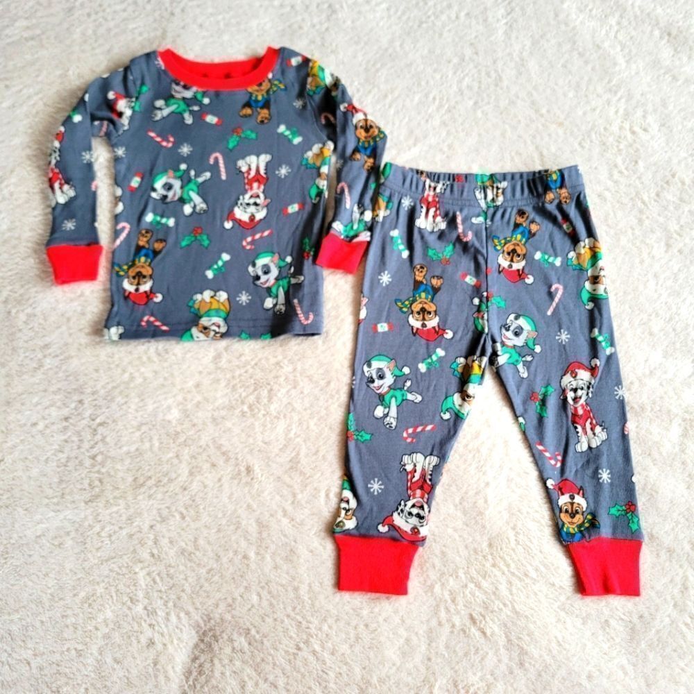 NEW UNISEX toddler 100% cotton paw patrol pajama set, size 12 months